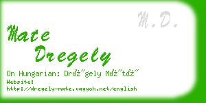 mate dregely business card